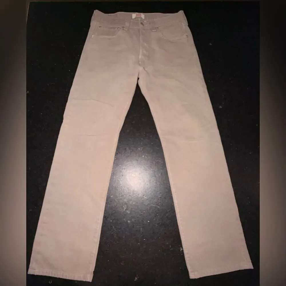 UEC LEVI’S KHAKI 501 ORIGINAL STRAIGHT LEG DENIM JEANS MADE IN MEXICO SZ 31x30